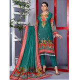 Sahir Classic Printed Lawn 3 Pcs Unstitched Suit - 2-A, Women, 3Pcs Shalwar Suit, Chase Value, Chase Value