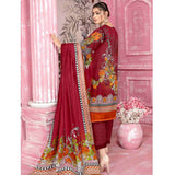 Sahir Classic Printed Lawn 3 Pcs Unstitched Suit - 2-C, Women, 3Pcs Shalwar Suit, Chase Value, Chase Value