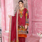 Sahir Classic Printed Lawn 3 Pcs Unstitched Suit - 2-C, Women, 3Pcs Shalwar Suit, Chase Value, Chase Value
