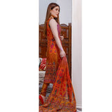 Satrangi Lawn Chicken Kari Digital Printed 3Pcs Unstitched Suit - 6, Women, 3Pcs Shalwar Suit, MI Creation, Chase Value