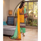 Zoohra Digital Printed Embroidered Lawn Un-Stitched 3Pcs Suit - 5, Women, 3Pcs Shalwar Suit, ZS Textiles, Chase Value