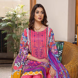 Zoohra Digital Printed Embroidered Lawn Un-Stitched 3Pcs Suit - 7, Women, 3Pcs Shalwar Suit, ZS Textiles, Chase Value
