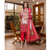 Zoohra Digital Printed Embroidered Lawn Un-Stitched 3Pcs Suit - 9, Women, 3Pcs Shalwar Suit, ZS Textiles, Chase Value