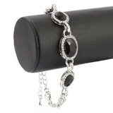 Women's Fancy Bracelet - Silver-Black, Women, Bangles & Bracelets, Chase Value, Chase Value