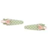 Girls Hair Pin 2 Pcs- Green, Kids, Hair Accessories, Chase Value, Chase Value