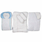 Newborn Sleeping Bag 7 Pcs Set - White - Blue, Kids, Sleeping Bags, Chase Value, Chase Value