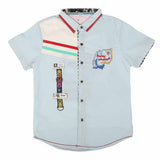 Boys Half Sleeves Printed Shirt - Blue, Kids, Boys Shirts, Chase Value, Chase Value