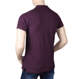 Men's Half Sleeves T-Shirt - Dark Purple, Men, T-Shirts And Polos, Chase Value, Chase Value