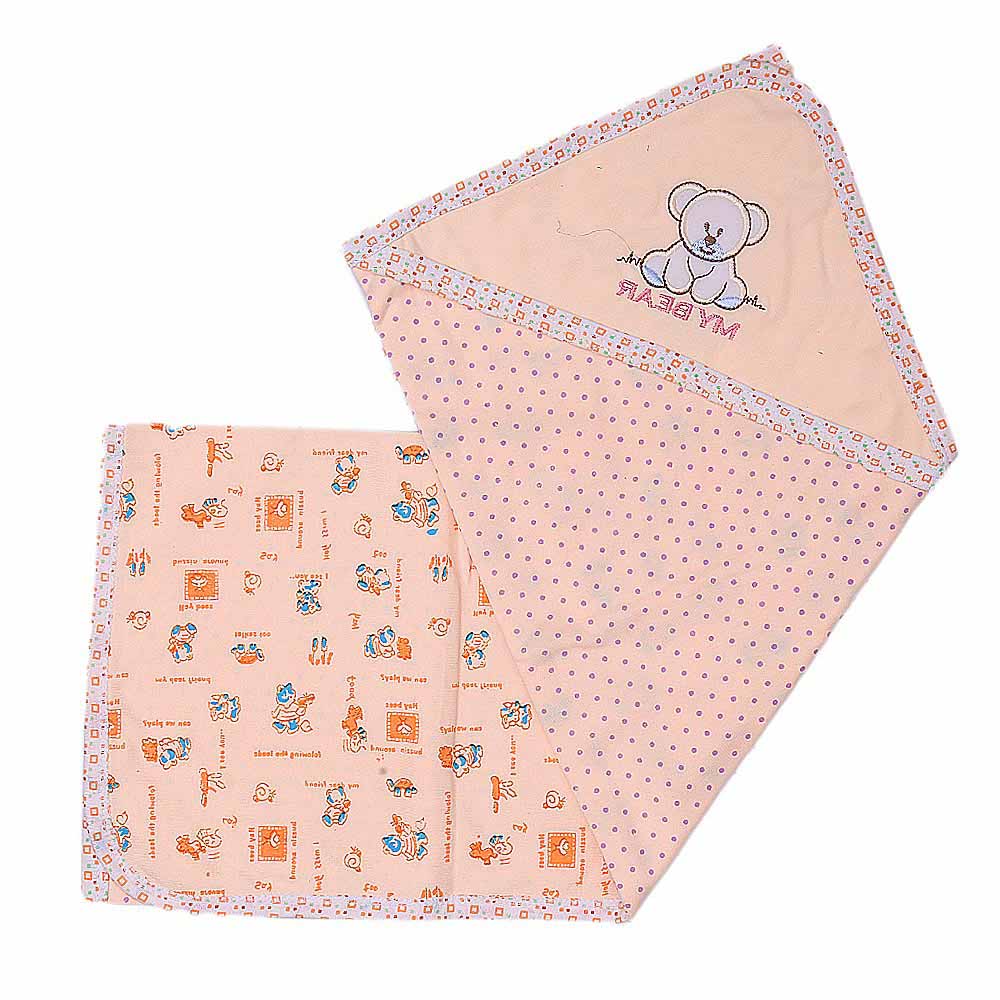 Newborn Baby Wrapping Sheet - Peach, Newborn Baby Accessories, Chase Value, Chase Value