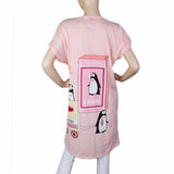 Women's Night Long T Shirt - T Pink, Women, Night Suit, Chase Value, Chase Value
