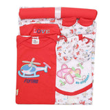 Newborn Baby Gift Suits (8 Pcs) - Red, Newborn Baby Accessories, Chase Value, Chase Value