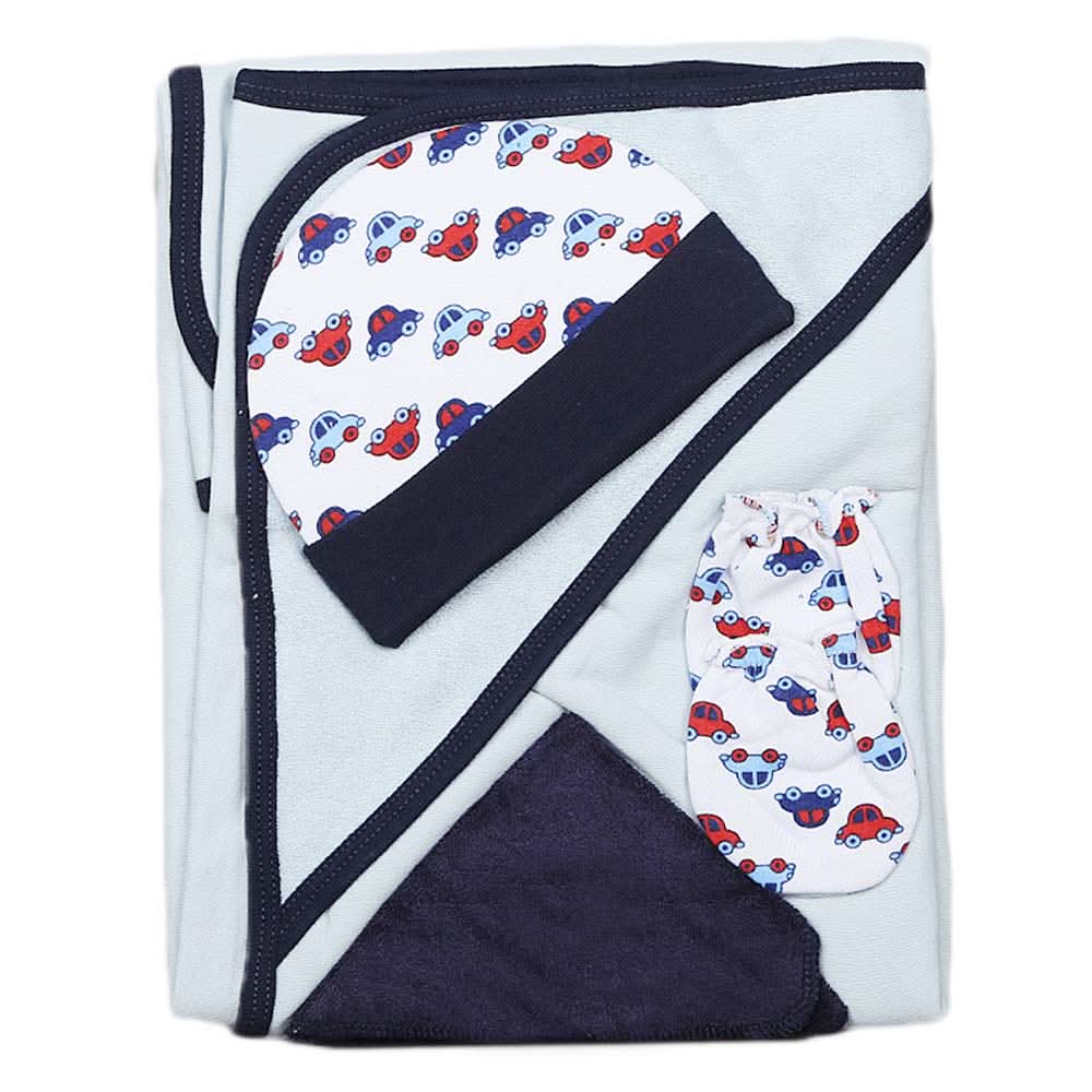 Newborn Gift Set (4 Pcs) - Blue, Kids, NB Boys Sets And Suits, Chase Value, Chase Value