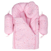 Newborn Sleeping Bag 4 Pcs Set - Pink, Kids, Sleeping Bags, Chase Value, Chase Value