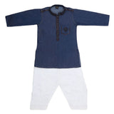 Boys Denim Kurta Shalwar - Blue, Kids, Boys Shalwar Kameez, Chase Value, Chase Value