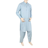 Men's Shalwar Kameez Band Collar -Plain- Light Grey, Men's Fashion, Chase Value, Chase Value