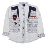 Boys Full Sleeves Casual Shirt - White, Kids, Boys Shirts, Chase Value, Chase Value