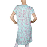 Women's Long Nighty - Cyan, Women, Night Suit, Chase Value, Chase Value