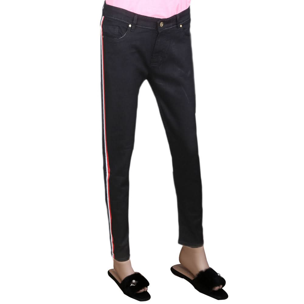 Women's Denim Pant - Black, Women, Pants & Tights, Chase Value, Chase Value