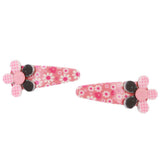 Girls Hair Pin 2 Pcs- Dark Pink, Kids, Hair Accessories, Chase Value, Chase Value