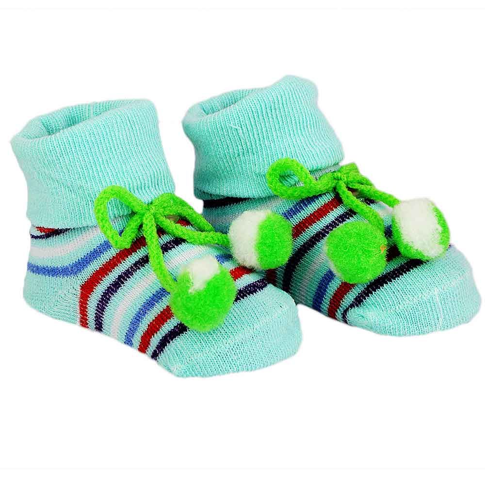 Newborn Booties - Cyan, Kids, NB Shoes And Socks, Chase Value, Chase Value