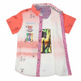 Boys Half Sleeves Printed Shirt - Peach, Kids, Boys Shirts, Chase Value, Chase Value