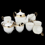 Royal Tea Set 17 Pcs - Golden, Home & Lifestyle, Serving And Dining, Chase Value, Chase Value