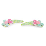 Girls Hair Pin 2 Pcs- Green, Kids, Hair Accessories, Chase Value, Chase Value