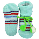 Newborn Booties - Cyan, Kids, NB Shoes And Socks, Chase Value, Chase Value