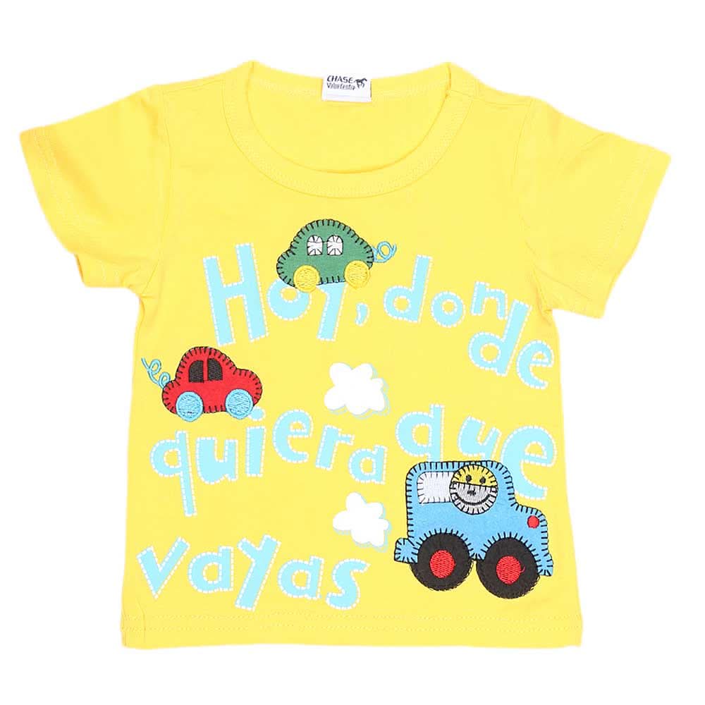 Newborn Boys T-Shirt - Yellow, Kids, NB Boys Shirts And T-Shirts, Chase Value, Chase Value