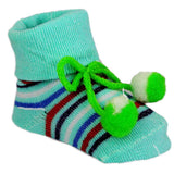 Newborn Booties - Cyan, Kids, NB Shoes And Socks, Chase Value, Chase Value