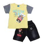 Newborn Boys Suit 2Pcs -Yellow, Kids, NB Boys Sets And Suits, Chase Value, Chase Value