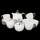 Royal Tea Set 17 Pcs - Silver, Home & Lifestyle, Serving And Dining, Chase Value, Chase Value