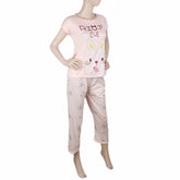 Women's 2 Piece Night Suit - Peach, Women, Night Suit, Chase Value, Chase Value