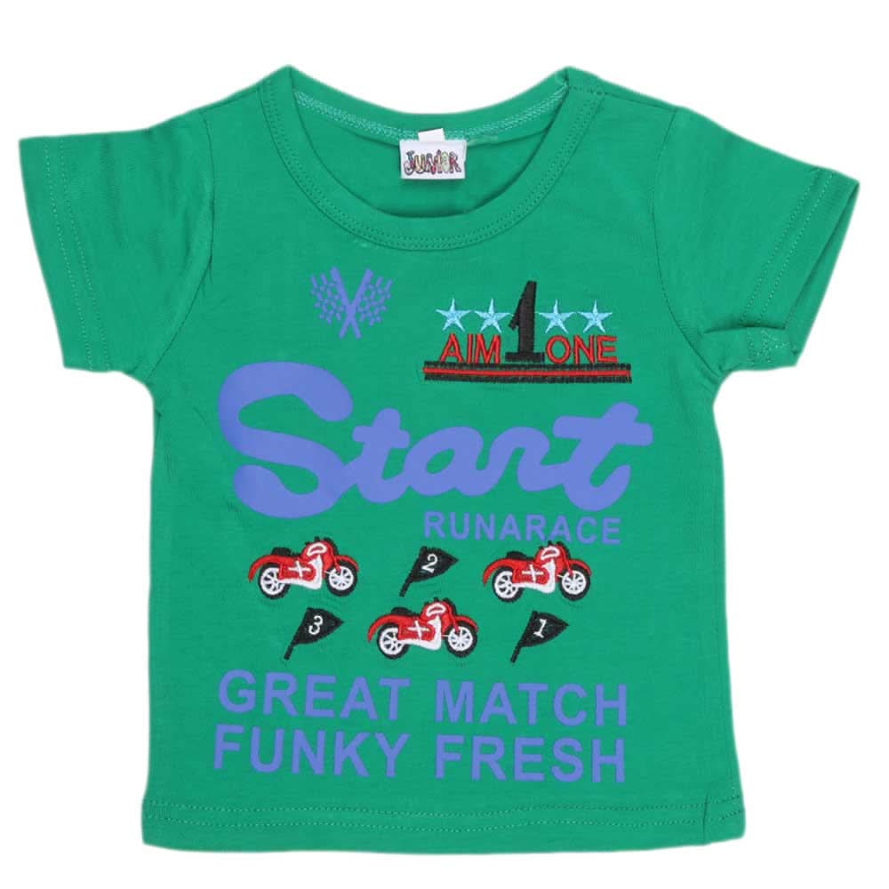 Newborn Boys T-Shirt - Green, Kids, NB Boys Shirts And T-Shirts, Chase Value, Chase Value