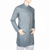 Mashriq Slim Fit Kurta For Men - Steel Blue, Men, Kurtas, Chase Value, Chase Value