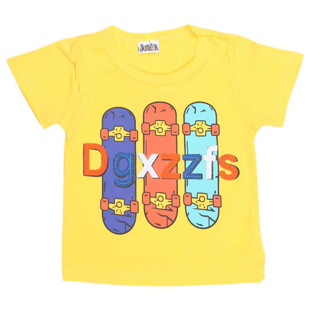 Newborn Boys T-Shirt - Yellow, Kids, NB Boys Shirts And T-Shirts, Chase Value, Chase Value