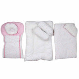 Newborn Sleeping Bag 7 Pcs Set - White - Pink, Kids, Sleeping Bags, Chase Value, Chase Value
