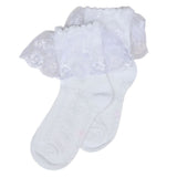 Girls Frill Socks - White, Kids, Girls Socks, Chase Value, Chase Value