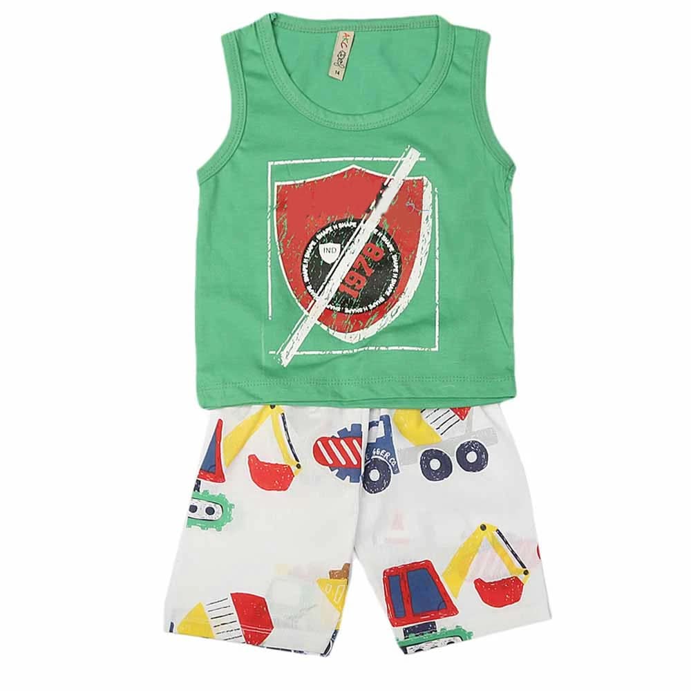Boys Sando Suit - Green, Kids, Boys Sando, Chase Value, Chase Value