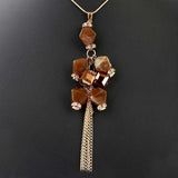 Women's Beads Long Mala - Brown, Women, Chains & Lockets, Chase Value, Chase Value