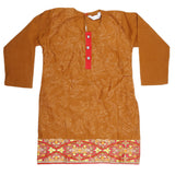 Girls Embroidered 2 Piece Suit - Brown, Kids, Girls Sets And Suits, Chase Value, Chase Value