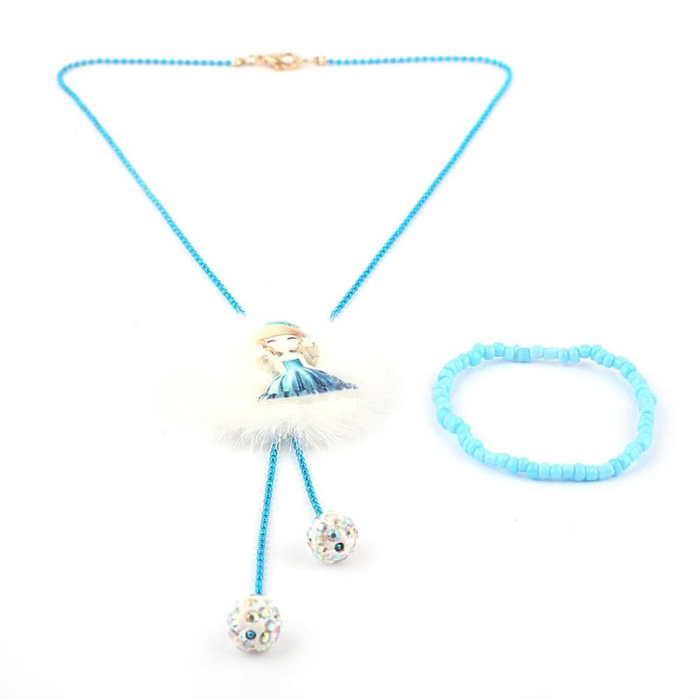 Girls Mala Set - Blue, Kids, Jewellery Sets, Chase Value, Chase Value