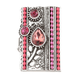 Women's Fancy Stone Ring - Silver - Pink - test-store-for-chase-value