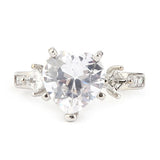 Women's Fancy Stone Ring - Silver - test-store-for-chase-value