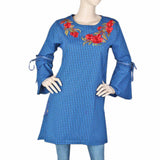 Women's Embroidered Stripe Top - Blue, Women, T-Shirts And Tops, Chase Value, Chase Value