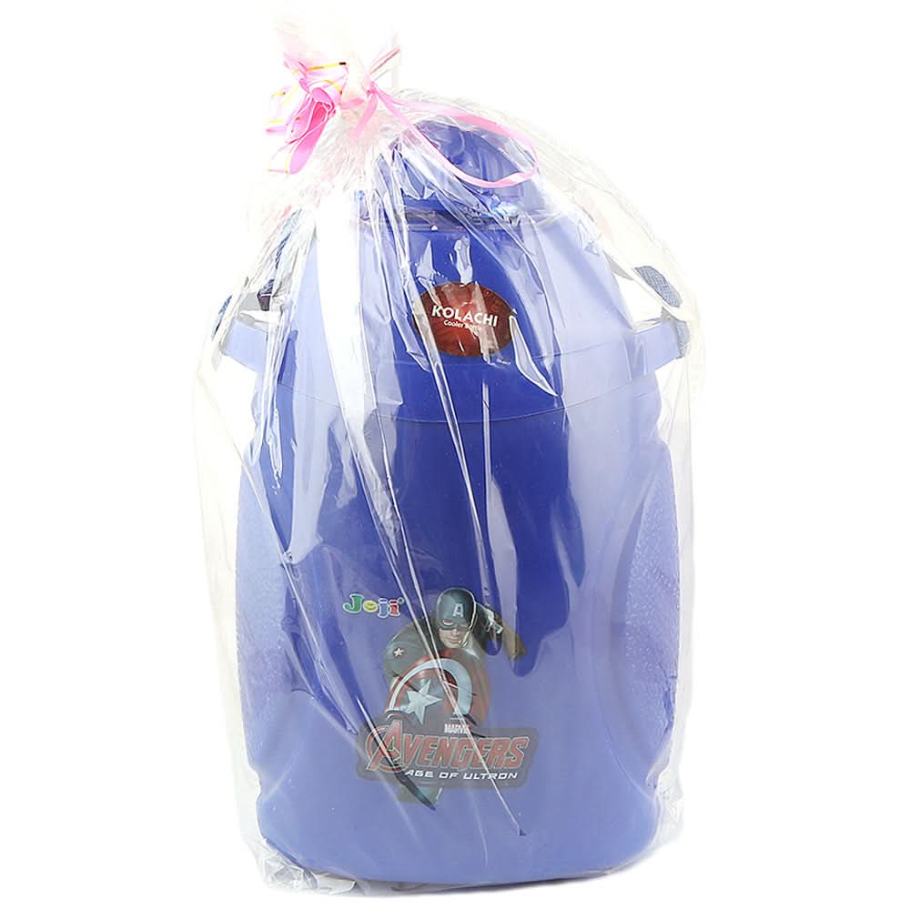 School Water Bottle With Lunch Box Royal Blue- 1100 ML - test-store-for-chase-value