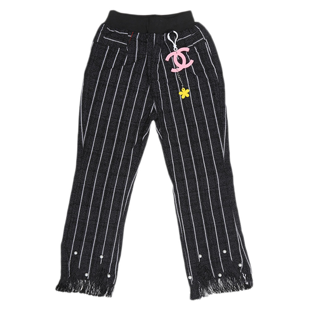 Girls Cotton Pant - Black, Kids, Pants And Capri, Chase Value, Chase Value