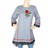 Women's Embroidered Kurti - Navy Blue, Women, Ready Kurtis, Chase Value, Chase Value