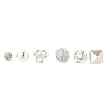 Girl's Fancy Ear Tops - Silver - test-store-for-chase-value