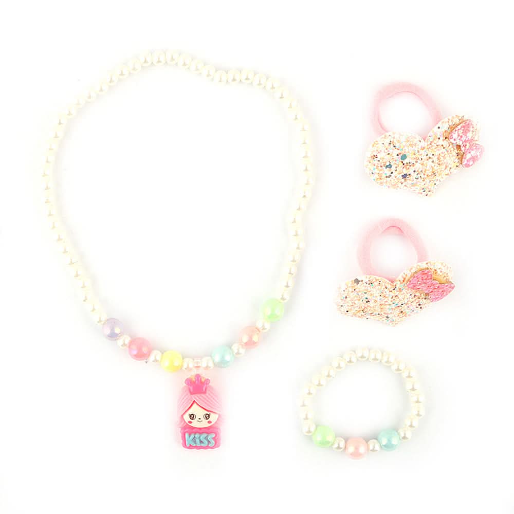 Girls Mala Set - White, Kids, Jewellery Sets, Chase Value, Chase Value